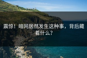 震惊！暗网居然发生这种事，背后藏着什么？