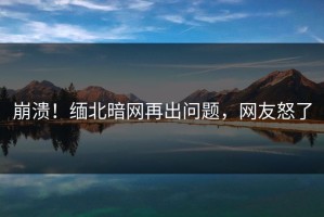 崩溃！缅北暗网再出问题，网友怒了