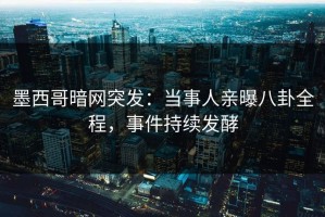墨西哥暗网突发：当事人亲曝八卦全程，事件持续发酵