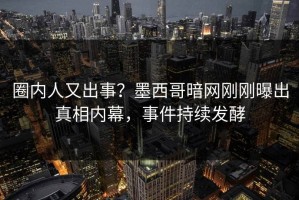 圈内人又出事？墨西哥暗网刚刚曝出真相内幕，事件持续发酵