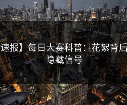 【速报】每日大赛科普：花絮背后9个隐藏信号