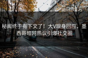 秘闻终于有下文了！大V现身回应，墨西哥暗网热议引爆社交圈