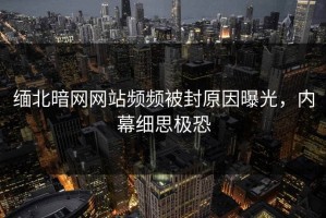 缅北暗网网站频频被封原因曝光，内幕细思极恐