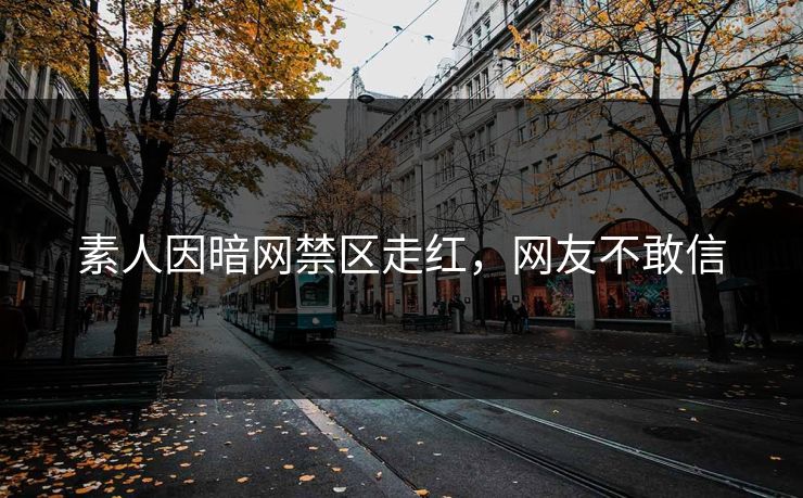 素人因暗网禁区走红，网友不敢信