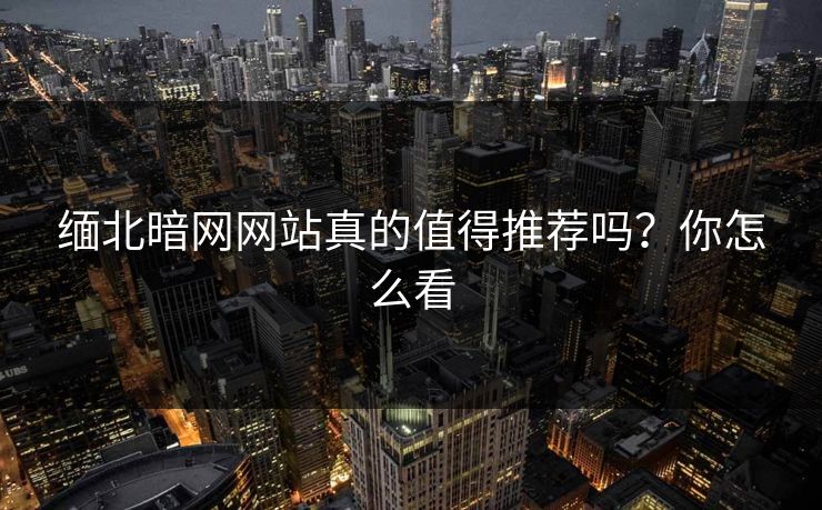 缅北暗网网站真的值得推荐吗？你怎么看